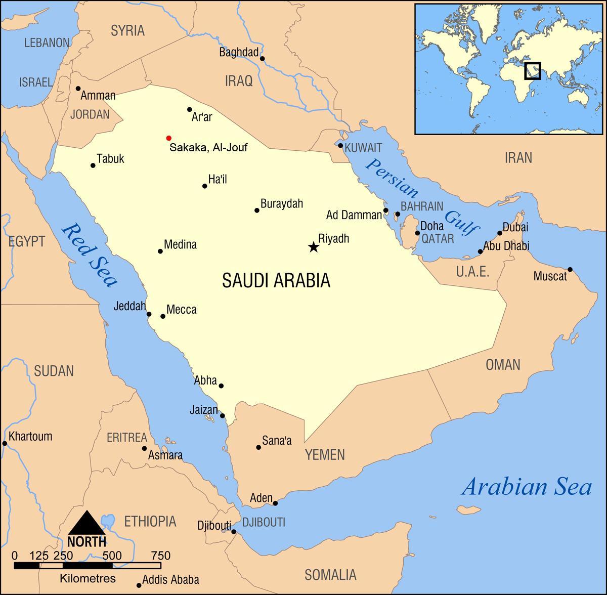 al jouf hartë në arabinë Saudite