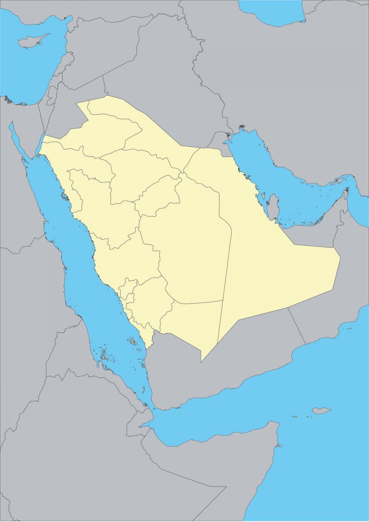 Harta e arabisë Saudite përshkruajë