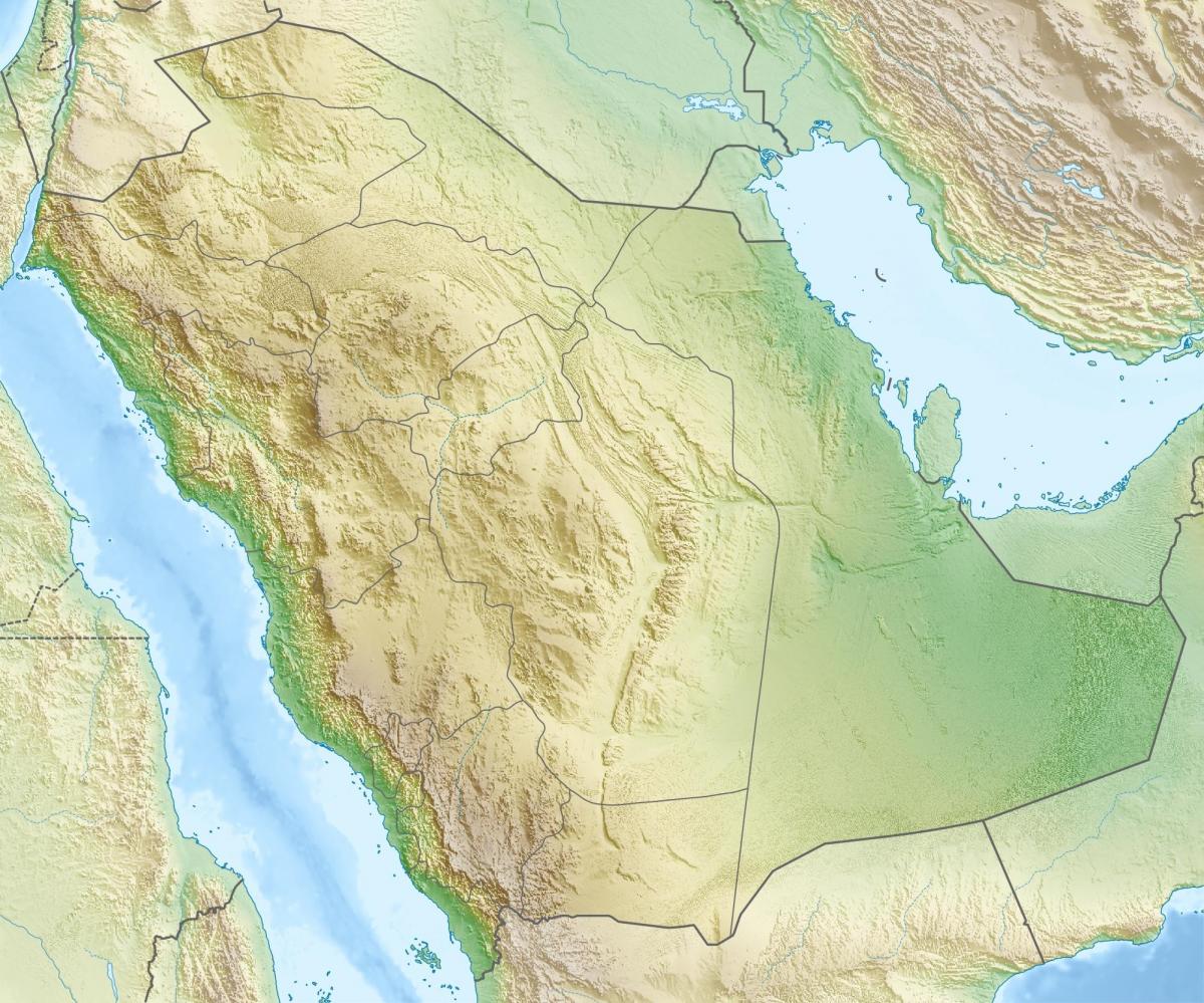 Harta e arabisë Saudite malet