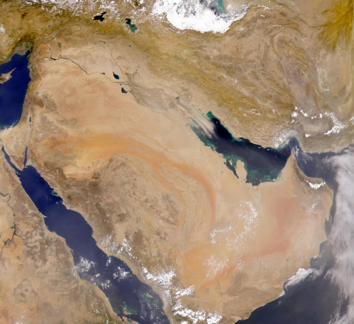 Harta e arabisë Saudite satelitore