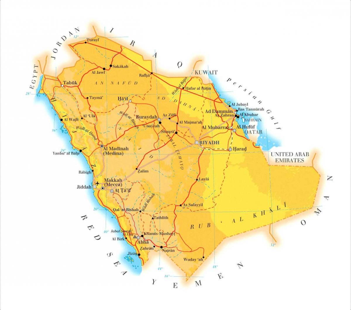 dammam KSA hartë