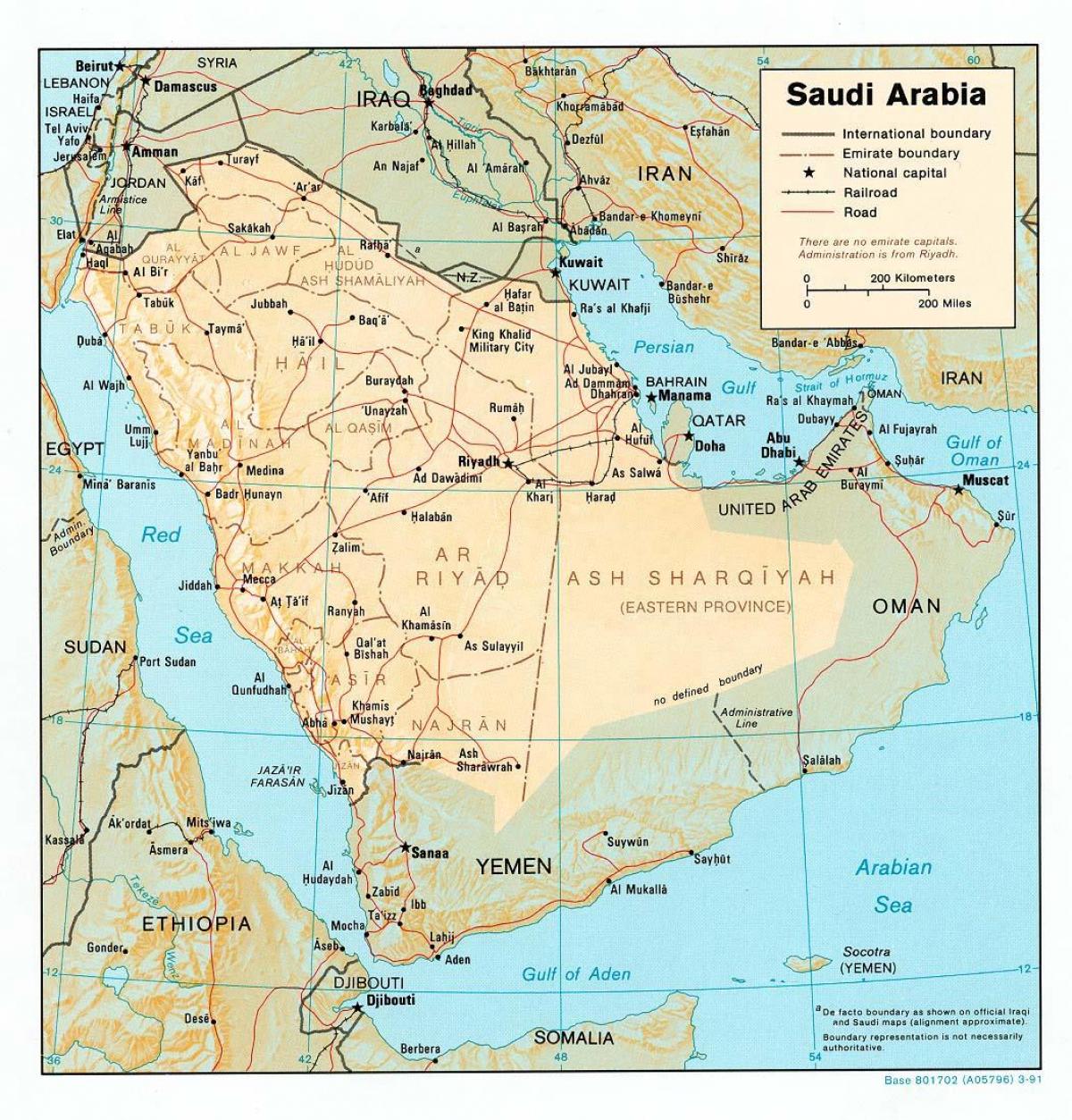 Arabia Saudite hartë hd