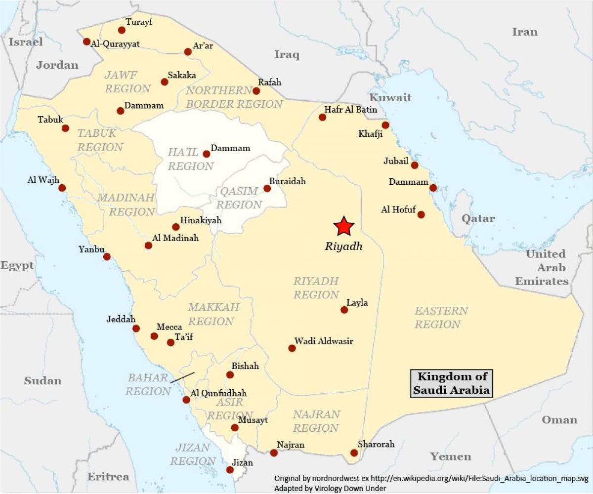 Harta e najran Arabia Saudite