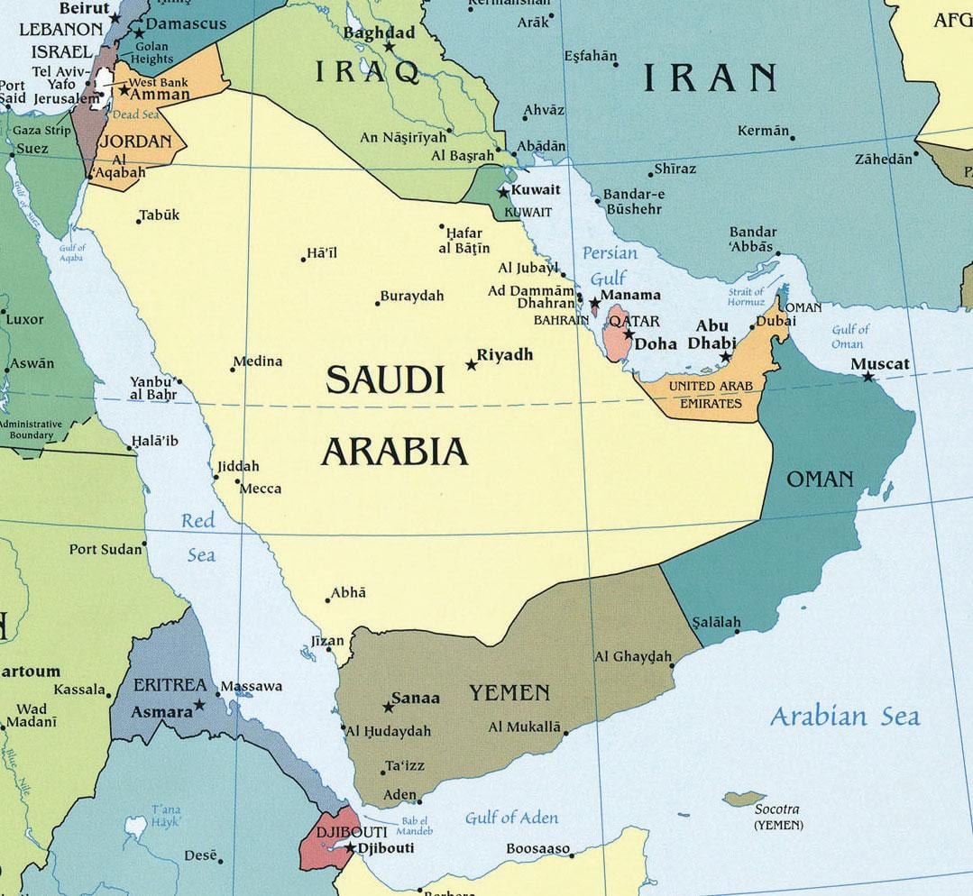 Harta e arabisë Saudite vend