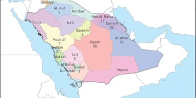Harta e al ahsa Arabia Saudite