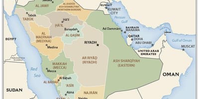 Qassim Arabia Saudite hartë