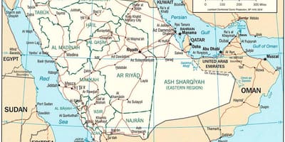 Harta e arabisë Saudite fotot