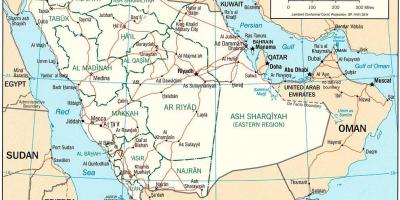 Harta e arabisë Saudite politike