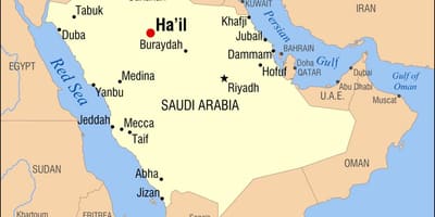 Harta e përshëndes Arabia Saudite