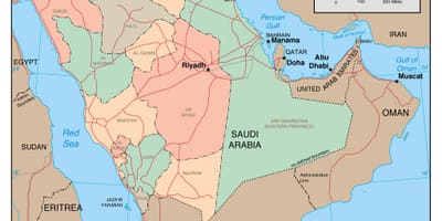 Shfaq hartën e arabisë Saudite