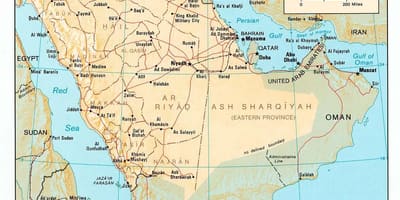 Arabia Saudite hartë hd
