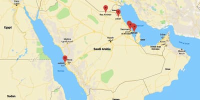Harta e arabisë Saudite al khobar