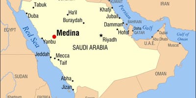 Harta e medinës Arabia Saudite